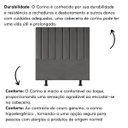 Ver imagem 5 de Cabeceira Estofada de Cama Casal Queen 160 Cm Alice Corino:cinza
