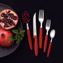 Ver imagem 2 de Faqueiro Tramontina Ipanema 23398/488 30 Peças - Vermelha