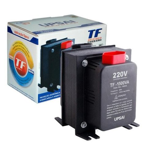 Auto Transformador de Voltagem Conversor 1500va Automático Bivolt 110v / 220v ou 220v / 110v Upsai