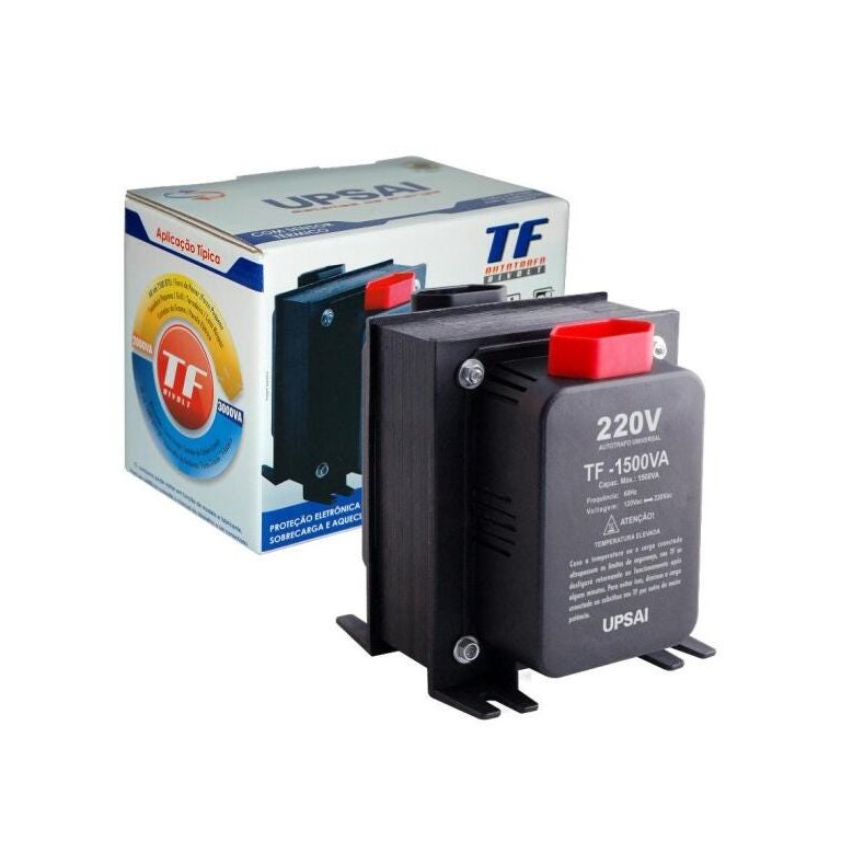 Auto Transformador de Voltagem Conversor 1500va Automático Bivolt 110v / 220v ou 220v / 110v Upsai
