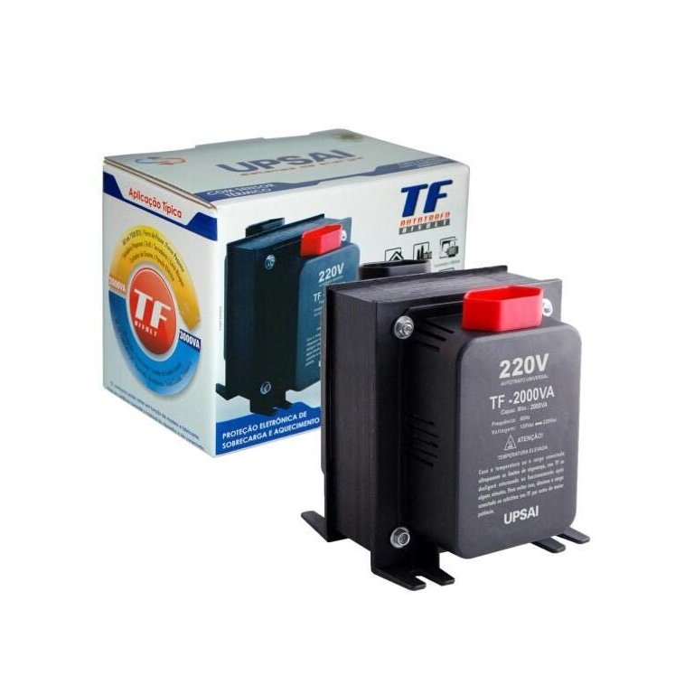 Auto Transformador de Voltagem Conversor 2000va Automático Bivolt 110v / 220v ou 220v / 110v Upsai