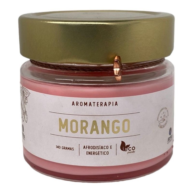 Vela Perfumada Morango Atria Aromática Indiana 140g