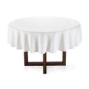 Ver imagem 2 de Toalha de Mesa Redonda Karsten 6 Lugares Celebration Veríssimo Branca