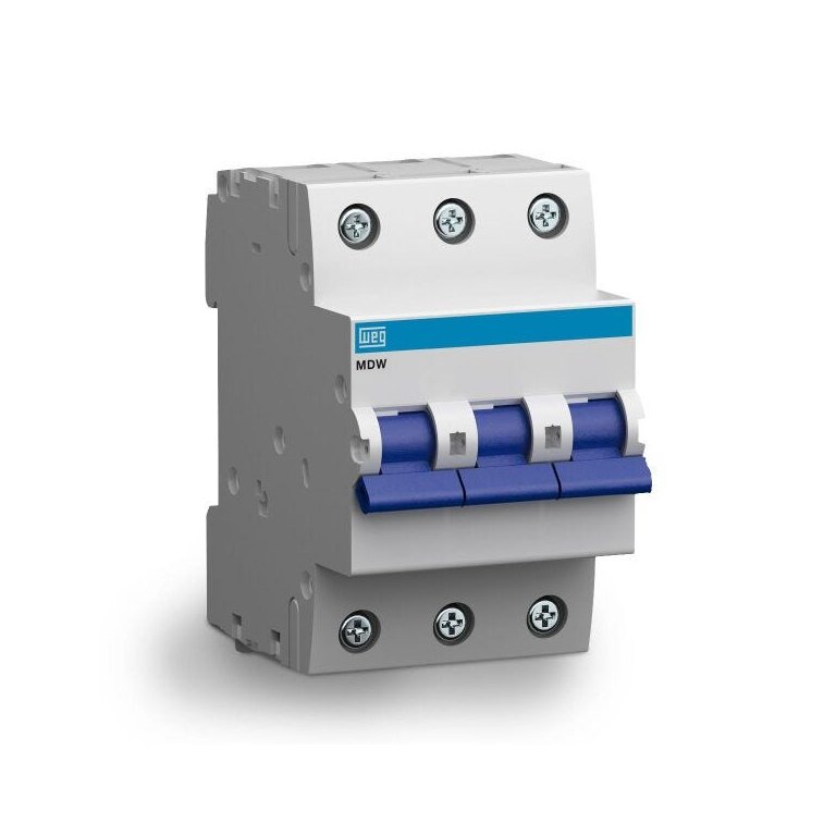 Mini Disjuntor Tripolar 100A Curva C Din - WEG [10075747]