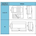Ver imagem 2 de Caixa Disjuntor Sobrepor Pvc 18 Disjuntores sem Barra de Distribuição - Weg