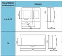 Ver imagem 2 de Caixa Disjuntor Sobrepor Pvc 18 Disjuntores sem Barra de Distribuição - Weg