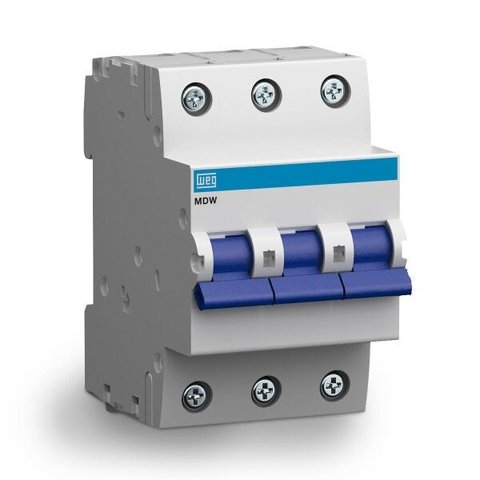 Mini Disjuntor Tripolar 70A Curva C Din - WEG [11134791]