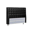 Ver imagem 1 de Cabeceira Cama Box Estofada King King Dama Plus Courano Preto - Simbal