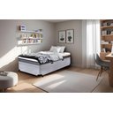 Ver imagem 1 de Cama Box Baú Solteiro Serenelife - Suede Cinza Claro