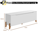 Ver imagem 2 de Baú Recamier Cama Box Casal Quarto Multifuncional Guarda Volumes Multiuso Montessoriano Brinquedos P