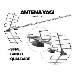 Antena Digital Uhf Yagi 18 Dbi Prohd-1118 Full Hd Proeletronic - 7