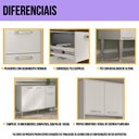 Ver imagem 3 de Armário de Cozinha com Balcão para Pia Siena Multimóveis Mp2216 Branco