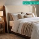Ver imagem 2 de Cabeceira Casal 140 cm Greta com Frame Linho Tca 210 Corino Tcs 721 Peer