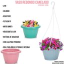 Ver imagem 3 de Kit 6 Vasos Canelado C/ Alça e 6 S/ Alça 1200ml Colorido