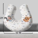 Ver imagem 4 de Almofada para Amamentar com Zíper Urso Nuvens
