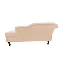 Ver mais imagens de Recamier Decorativo Divã Styllus Lado Direito Couro Bege