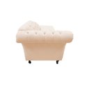 Ver imagem 7 de Recamier Decorativo Divã Styllus Lado Direito Couro Bege
