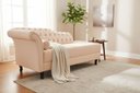Ver imagem 1 de Recamier Decorativo Divã Styllus Lado Direito Couro Bege