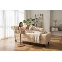 Ver imagem 2 de Recamier Decorativo Divã Styllus Lado Direito Couro Bege
