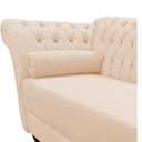 Ver imagem 5 de Recamier Decorativo Divã Styllus Lado Direito Couro Bege