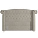 Ver imagem 3 de Cabeceira Cama Box Casal 195 Cm Sofia Bouclê Creme - Lyam Decor