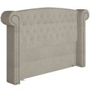 Ver imagem 5 de Cabeceira Cama Box Casal 195 Cm Sofia Bouclê Creme - Lyam Decor