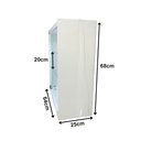 Ver imagem 4 de Vitrine Suspensa Expositor Iluminação Prateleira Porta Vidro Branca