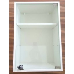 Vitrine Expositor Prateleira Porta Vidro 44x64x25 Cm Branca - 2