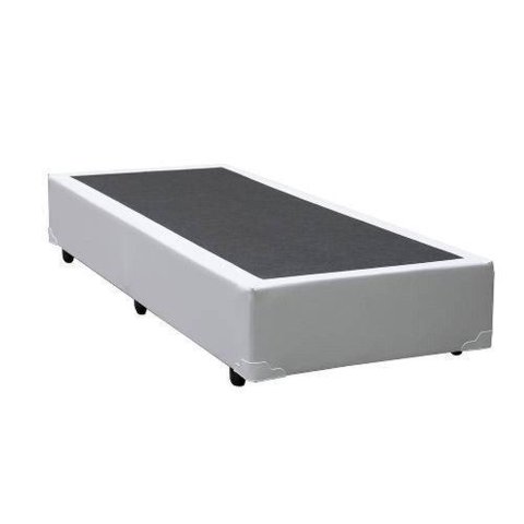 Base Box Solteiro Branco 38x88x188 Suede