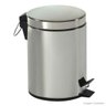 Kit Lixeira Inox Banheiro Cozinha Pedal E Balde 5 Lts + Esco - 3