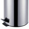 Kit Lixeira Inox Banheiro Cozinha Pedal E Balde 5 Lts + Esco - 8