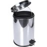Kit 2 Lixeira Inox Banheiro Cozinha Pedal e Balde 5 e 12 Lts - 6
