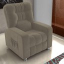 Ver imagem 1 de Poltrona Parma Reclinável Veludo Assento D23 Cappuccino Matrix
