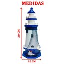 Ver imagem 2 de Farol Enfeite Decorativo Náutico Multicor Marítimo a 30 Cm