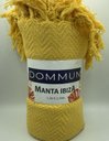 Ver imagem 1 de Manta Ibiza 100% Algodão 1,50 x 2,10m Dommun - Amarelo