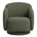 Ver imagem 6 de Poltrona Decorativa Avany Base Giratória Linho Verde - Nexta Casa