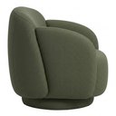 Ver imagem 4 de Poltrona Decorativa Avany Base Giratória Linho Verde - Nexta Casa