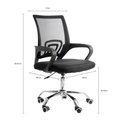 Ver imagem 5 de Cadeira de Escritorio com Base Cromada Prizi Essencial