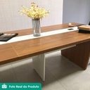 Ver imagem 3 de Mesa Modulo Central Modular Escritorio Tampo Tamburato 83x110 cm Freijo Branco Artany