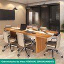 Ver imagem 4 de Mesa Modulo Central Modular Escritorio Tampo Tamburato 83x110 cm Freijo Branco Artany