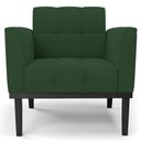 Ver imagem 6 de Poltrona Base Madeira Preto Kit 2 Ana Veludo Verde - Ibiza
