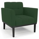 Ver mais imagens de Poltrona Base Madeira Preto Kit 2 Ana Veludo Verde - Ibiza