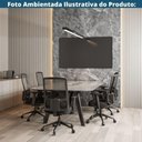 Ver imagem 6 de Cadeira Escritório Giratória Nr-17 Wall Street Diretor Fratini Tela Mesh Preto Base Rodízio Nylon