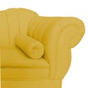 Ver mais imagens de Recamier Decorativo Divã Amsterdã 187cm Lado Esquerdo Couro Amarelo