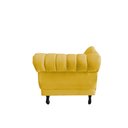 Ver imagem 7 de Recamier Decorativo Divã Amsterdã 187cm Lado Esquerdo Couro Amarelo