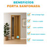 Porta Sanfonada Pvc 0,96x2,10 Multilit Cerejeira - 4