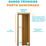 Porta Sanfonada Pvc 0,96x2,10 Multilit Cerejeira - 3