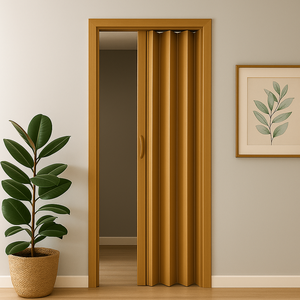 Porta Sanfonada Pvc 0,96x2,10 Multilit Cerejeira