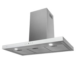 Coifa de Parede Fischer Infinity 90cm com Touch Screen Vidro Branco 127v 19902(22551) - 1