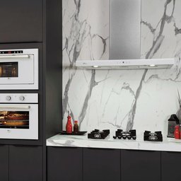Coifa de Parede Fischer Infinity 90cm com Touch Screen Vidro Branco 127v 19902(22551) - 6